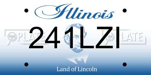 241LZI Illinois License Plate