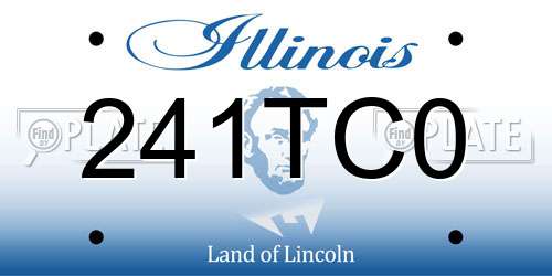 241TC0 Illinois License Plate