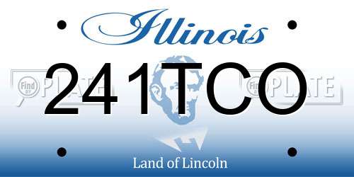 241TCO Illinois License Plate