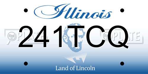 241TCQ Illinois License Plate