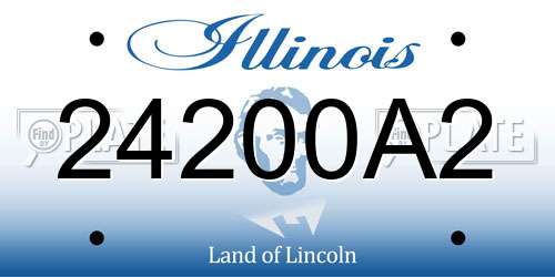24200A2 Illinois License Plate