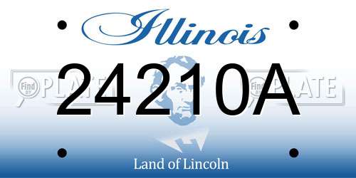 24210A Illinois License Plate