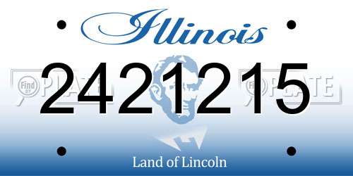 2421215 Illinois License Plate