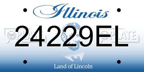 24229EL Illinois License Plate