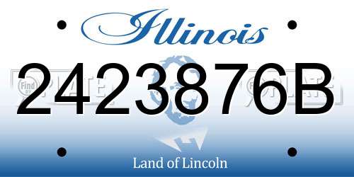 2423876B Illinois License Plate