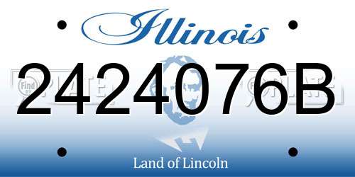2424076B Illinois License Plate
