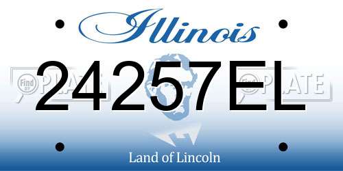 24257EL Illinois License Plate