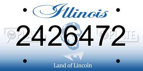 2426472 Illinois License Plate