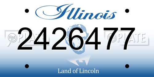 2426477 Illinois License Plate