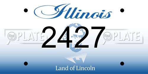 2427 Illinois License Plate