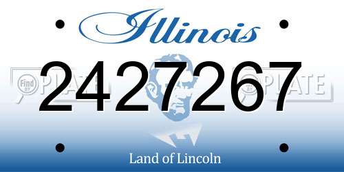 2427267 Illinois License Plate