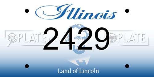2429 Illinois License Plate