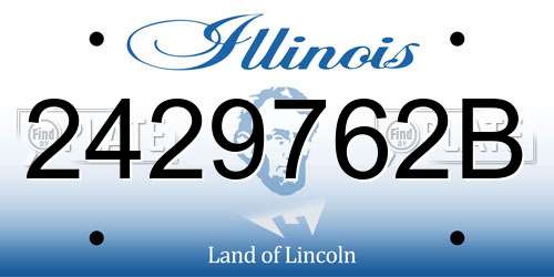 2429762B Illinois License Plate