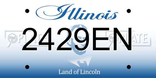 2429EN Illinois License Plate