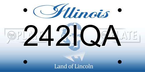 242IQA Illinois License Plate