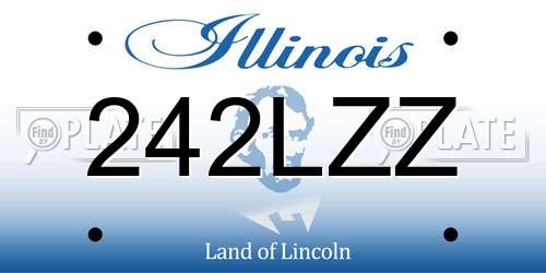 242LZZ Illinois License Plate