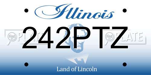 242PTZ Illinois License Plate