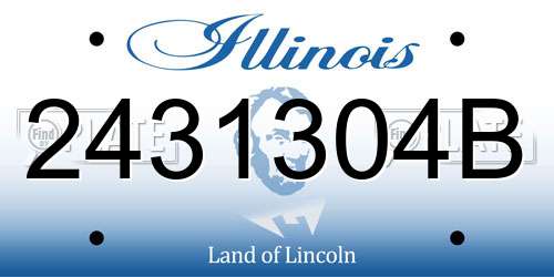 2431304B Illinois License Plate