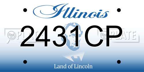 2431CP Illinois License Plate