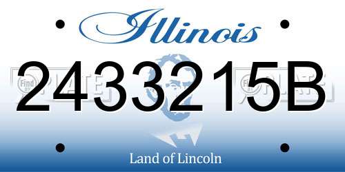 2433215B Illinois License Plate
