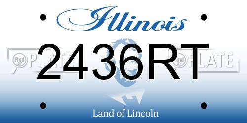 2436RT Illinois License Plate