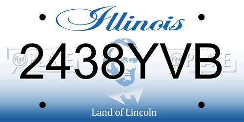 2438YVB Illinois License Plate