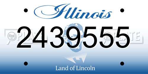 2439555 Illinois License Plate