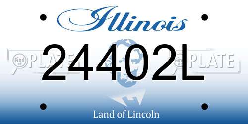 24402L Illinois License Plate
