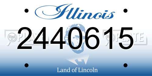 2440615 Illinois License Plate