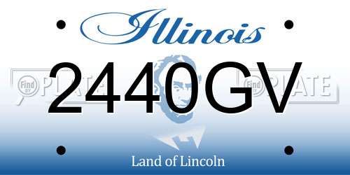 2440GV Illinois License Plate