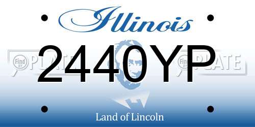 2440YP Illinois License Plate