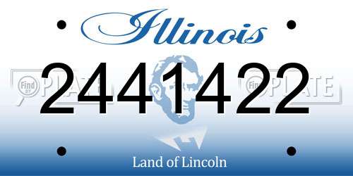 2441422 Illinois License Plate