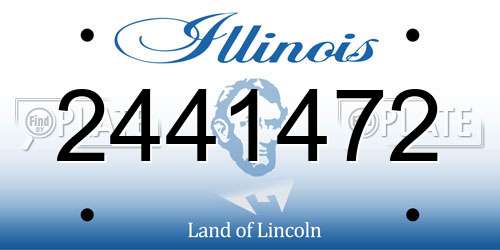 2441472 Illinois License Plate