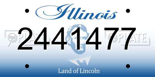 2441477 Illinois License Plate
