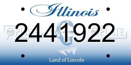 2441922 Illinois License Plate