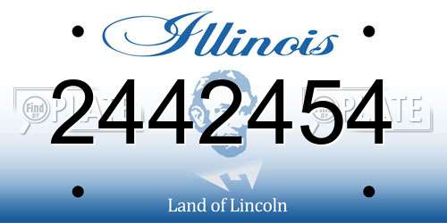 2442454 Illinois License Plate