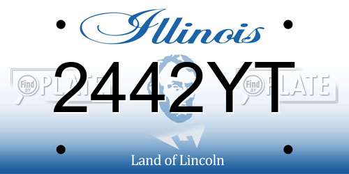 2442YT Illinois License Plate