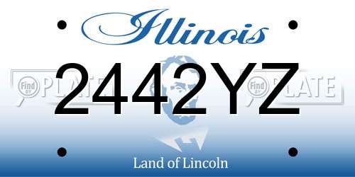 2442YZ Illinois License Plate