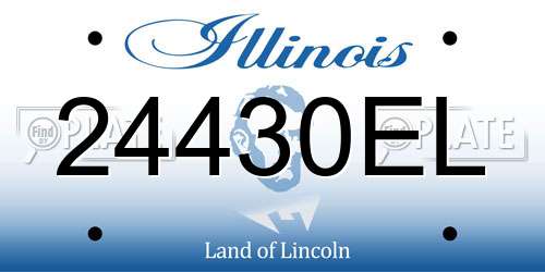 24430EL Illinois License Plate