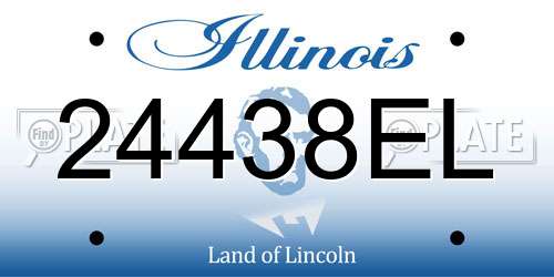 24438EL Illinois License Plate