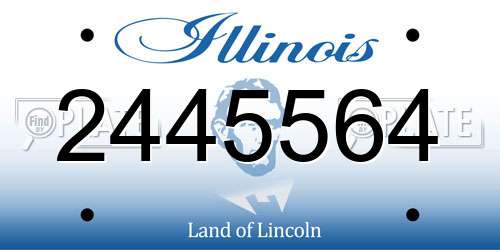 2445564 Illinois License Plate