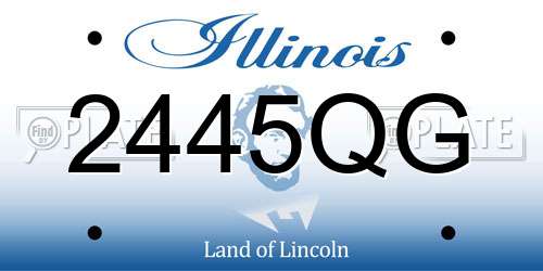 2445QG Illinois License Plate