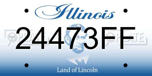 24473FF Illinois License Plate