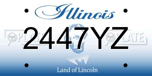 2447YZ Illinois License Plate