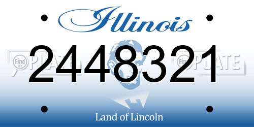 2448321 Illinois License Plate