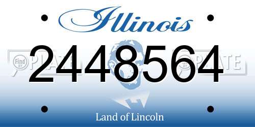 2448564 Illinois License Plate