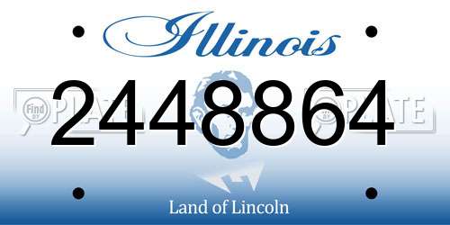 2448864 Illinois License Plate