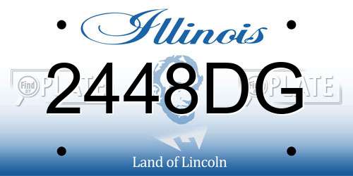 2448DG Illinois License Plate