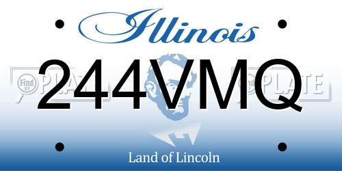 244VMQ Illinois License Plate