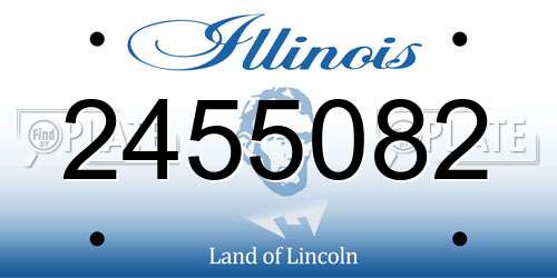2455082 Illinois License Plate